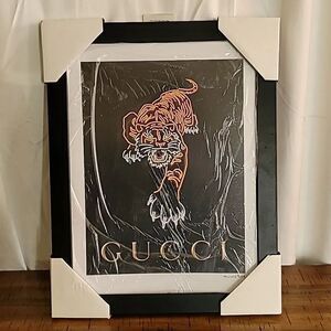 Fairchild Paris Gucci Print Framed Wall Art